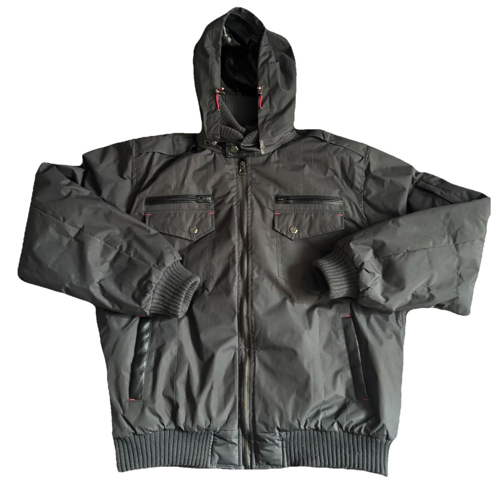 J. Whistler Multi Layer Water Resistant Coat Jacket Size XL Charcoal Color